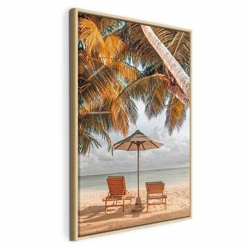 Obraz na płótnie Palmowy parasol 60×90 cm, płótno standard