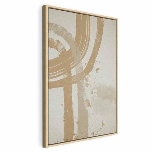 Obraz na płótnie Beżowy minimalizm 60×90 cm, płótno standard