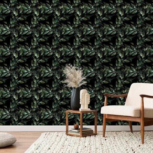 Tapeta Skrzydlata zieleń 50×1000 cm, flizelina premium