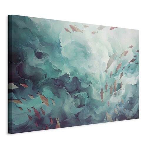 Obraz na płótnie Ryby w oceanie 120×80 cm, płótno włoskie