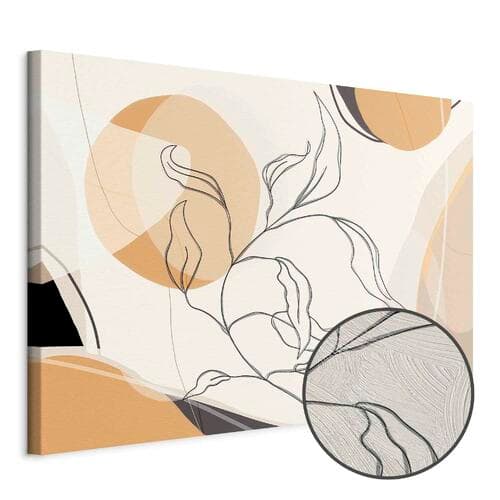 Leinwandbild Pejzaż z listkiem 30×20 cm, Standardleinwand
