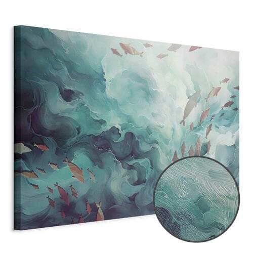 Obraz na płótnie Ryby w oceanie 90×60 cm, płótno standard