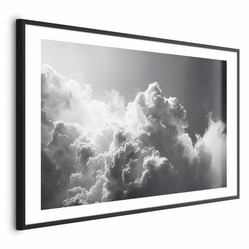 Plakat Nadzwyczajne zjawisko: Słońce rozświetlające ciemne chmury 30×21 cm