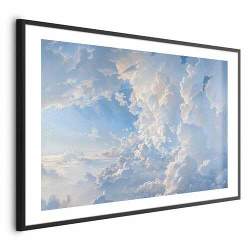 Plakat Słońce odkrywające tajemnice chmur: Spektakularne obrazy na niebie 30×21 cm