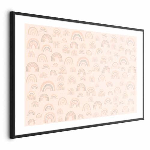 Plakat Pastelowe tęcze 42×30 cm