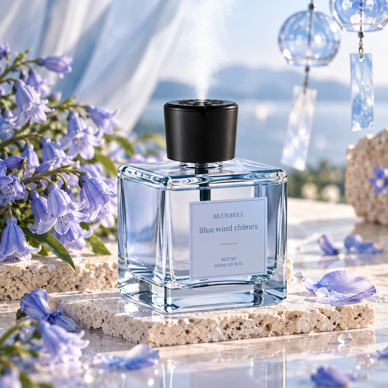 Perfumy do wnętrz Bluebell 200 ml – elegancki spray zapachowy do domu i biura