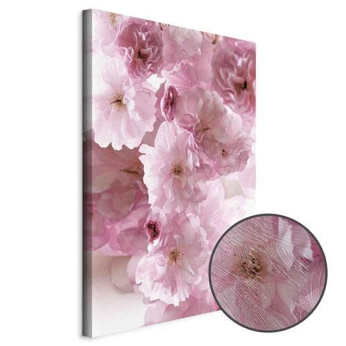 Canvas print Kwiatowy glamour - płatki kwiatów w odcieniach różu 60×90 cm, standard canvas