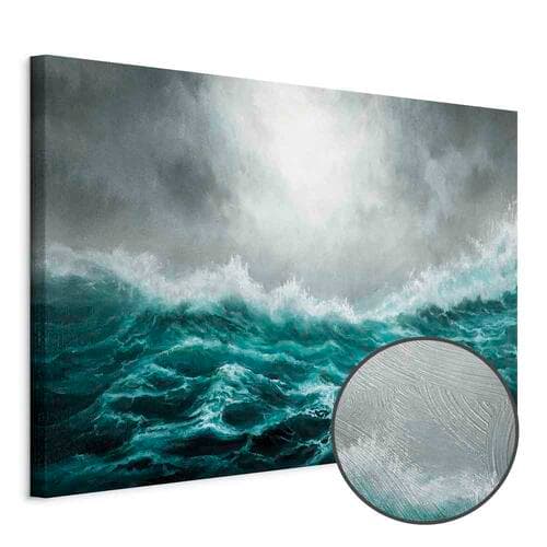Obraz na płótnie Niespokojny ocean szeroki 30×20 cm, płótno standard