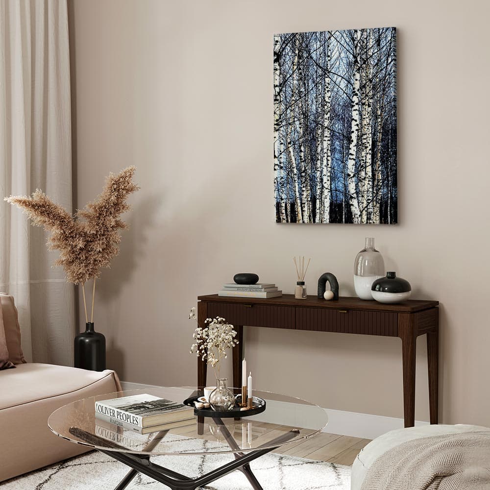 Leinwandbild Mroźny styczeń 20×30 cm, italienische Leinwand