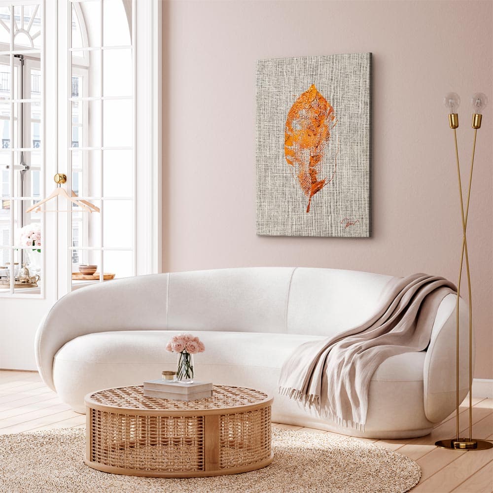 Obraz na płótnie Złota flora 20×30 cm, płótno włoskie