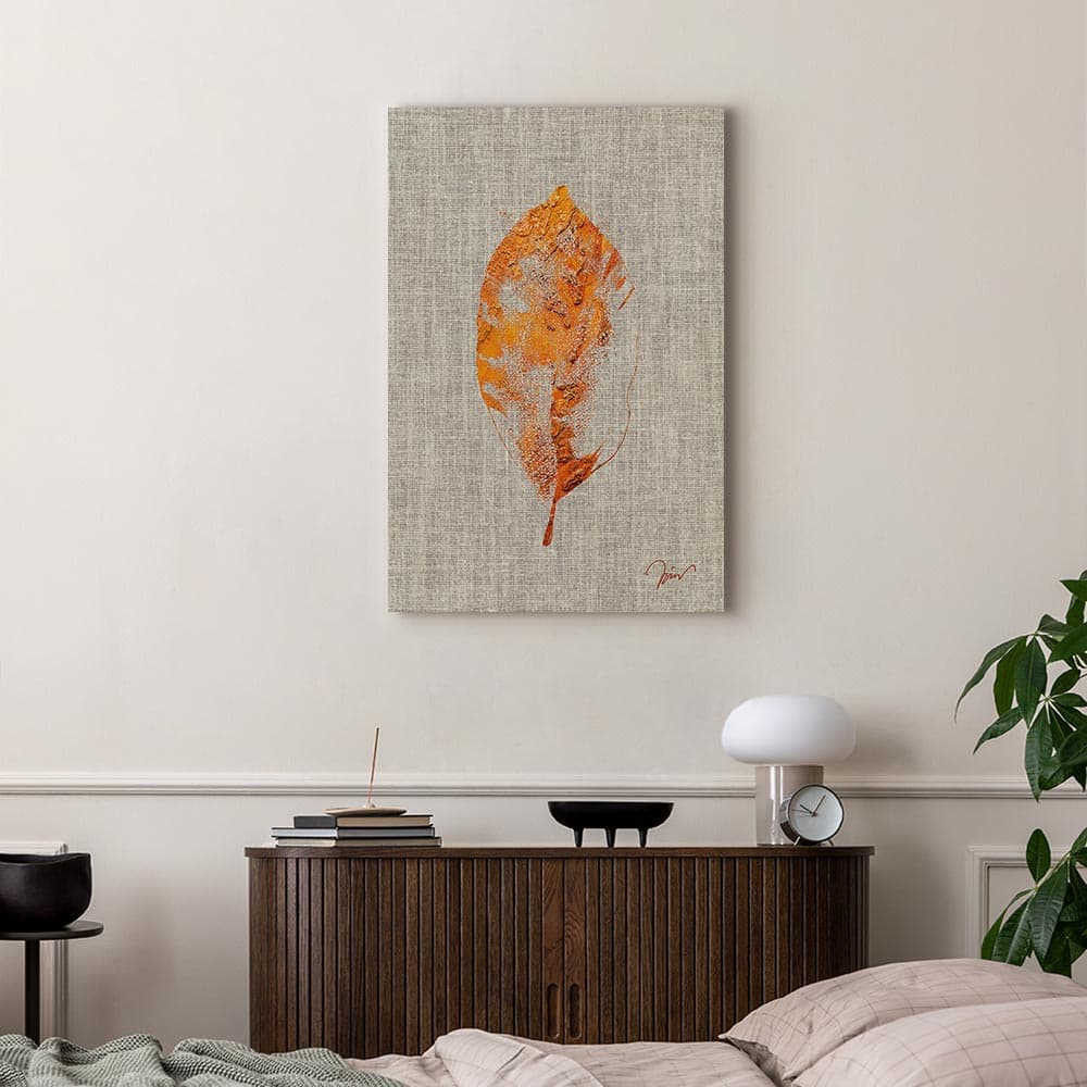Obraz na płótnie Złota flora 20×30 cm, płótno włoskie