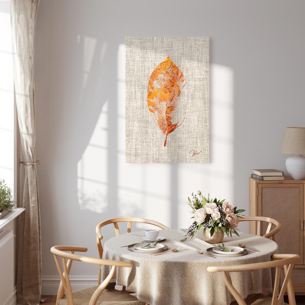 Obraz na płótnie Złota flora 20×30 cm, płótno włoskie