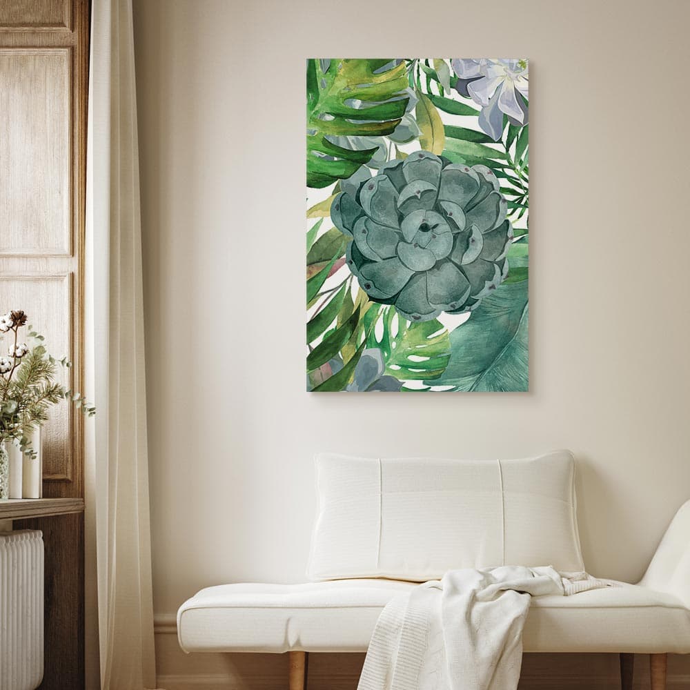 Obraz na płótnie Tropikalna flora 20×30 cm, płótno włoskie