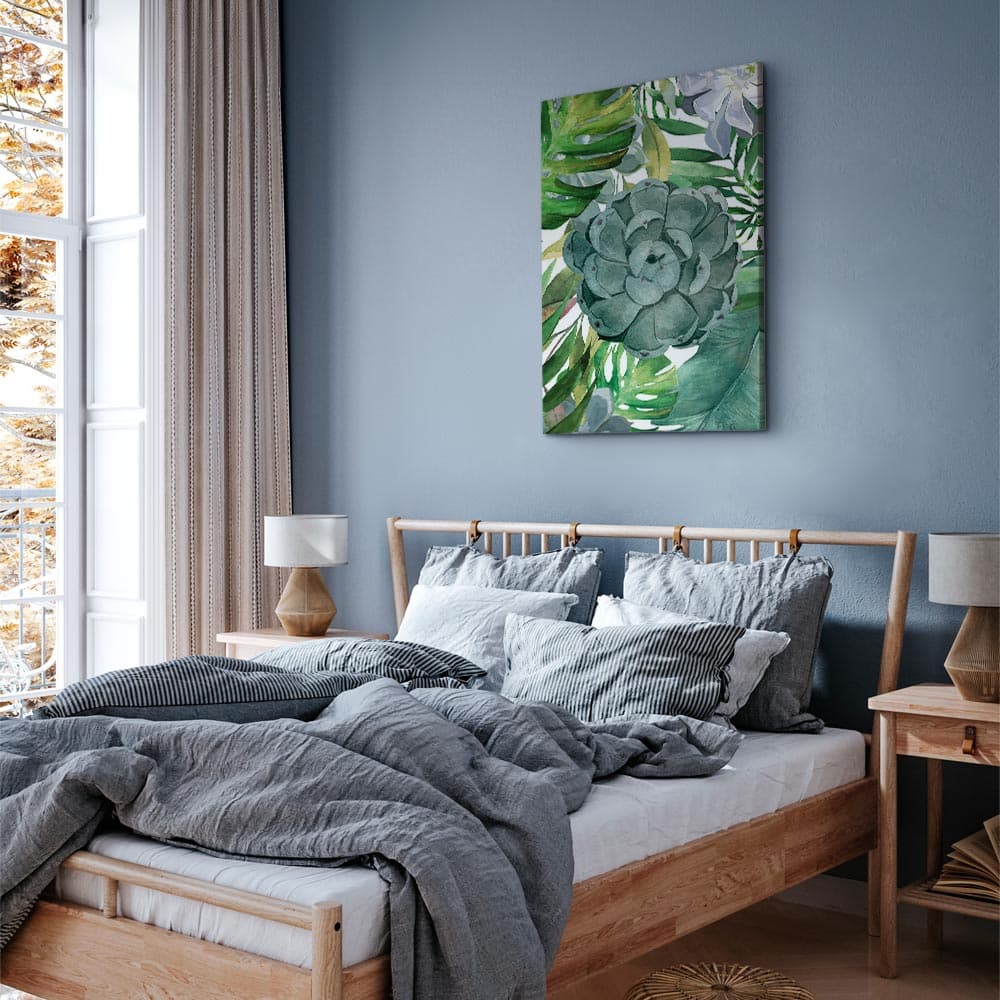 Obraz na płótnie Tropikalna flora 20×30 cm, płótno włoskie