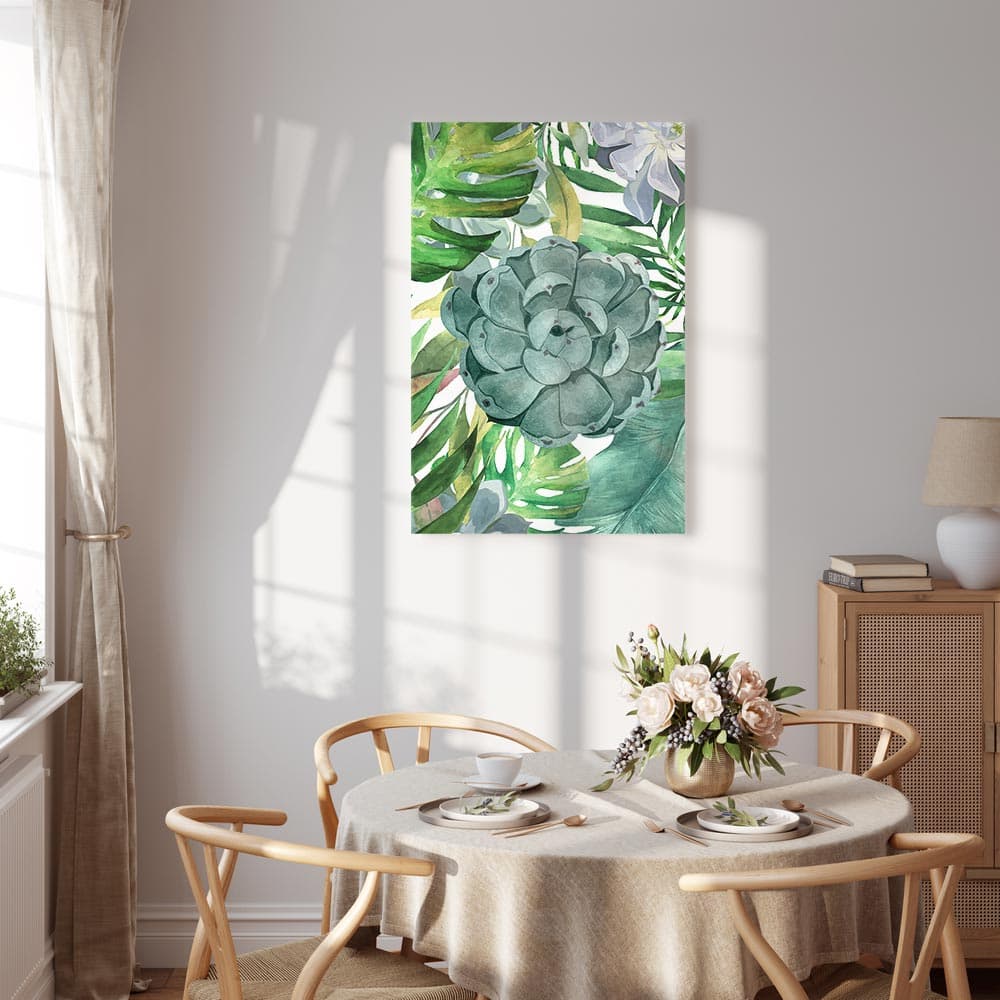 Obraz na płótnie Tropikalna flora 20×30 cm, płótno włoskie
