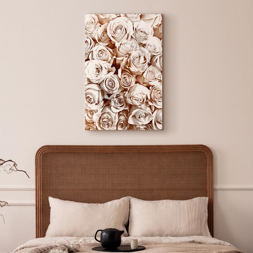 Obraz na płótnie Różany ogród 20×30 cm, płótno włoskie