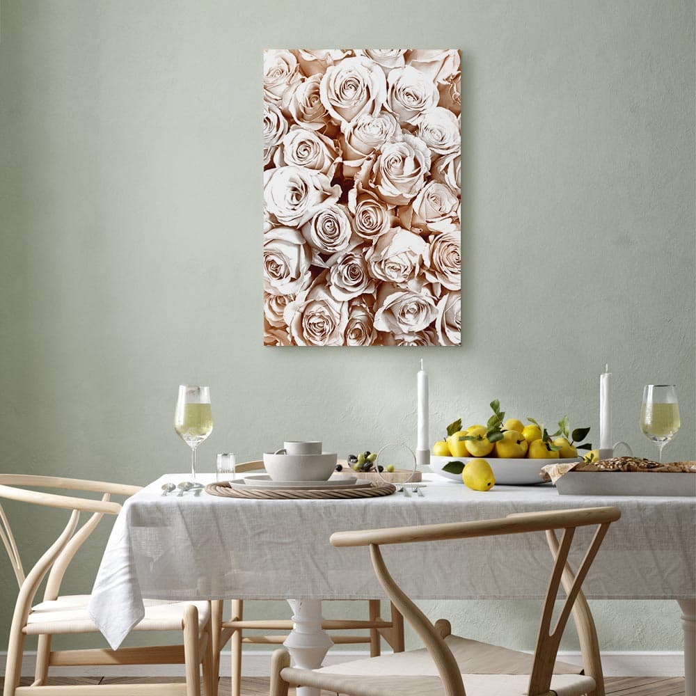 Obraz na płótnie Różany ogród 20×30 cm, płótno włoskie