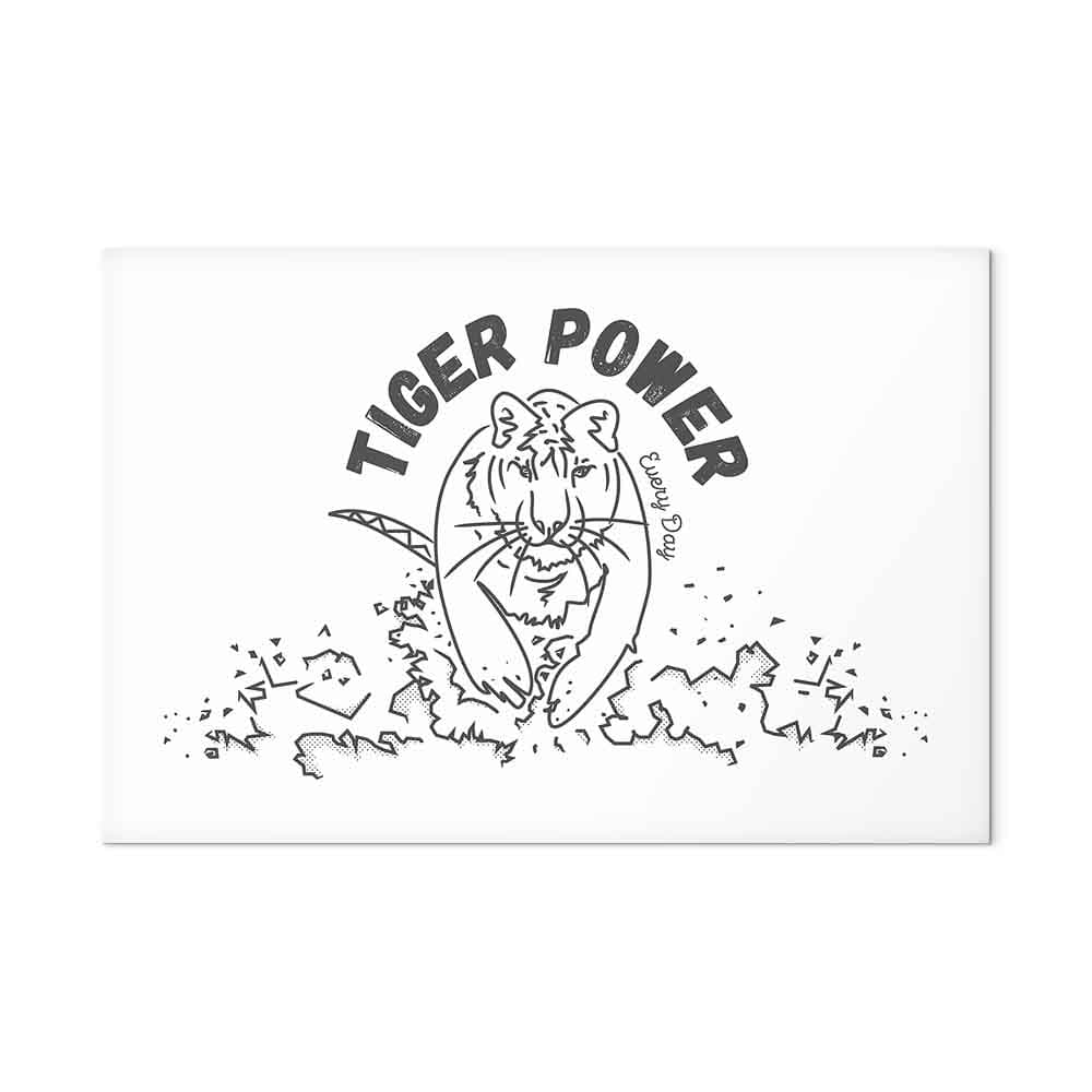 Obraz na płótnie Tiger power szeroki 30×20 cm, płótno standard