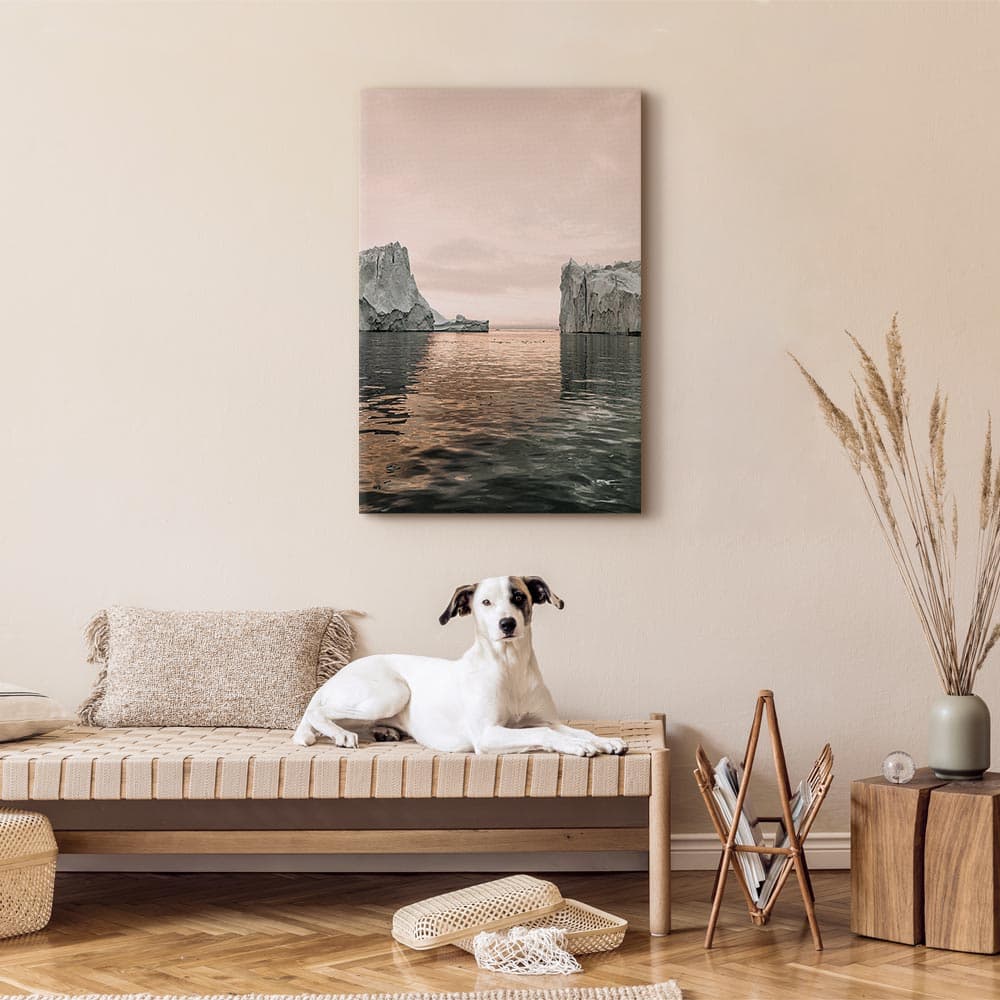 Obraz na płótnie Lodowe posągi 20×30 cm, płótno standard
