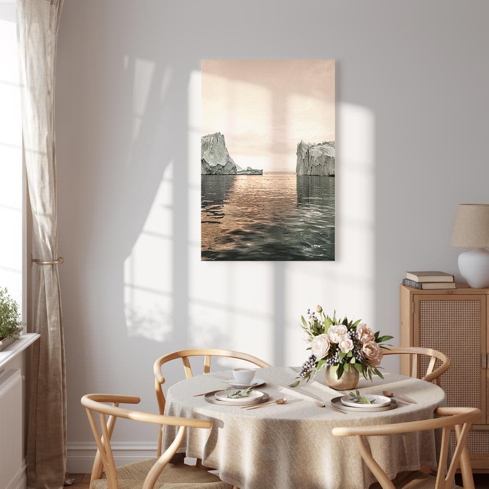 Obraz na płótnie Lodowe posągi 20×30 cm, płótno standard