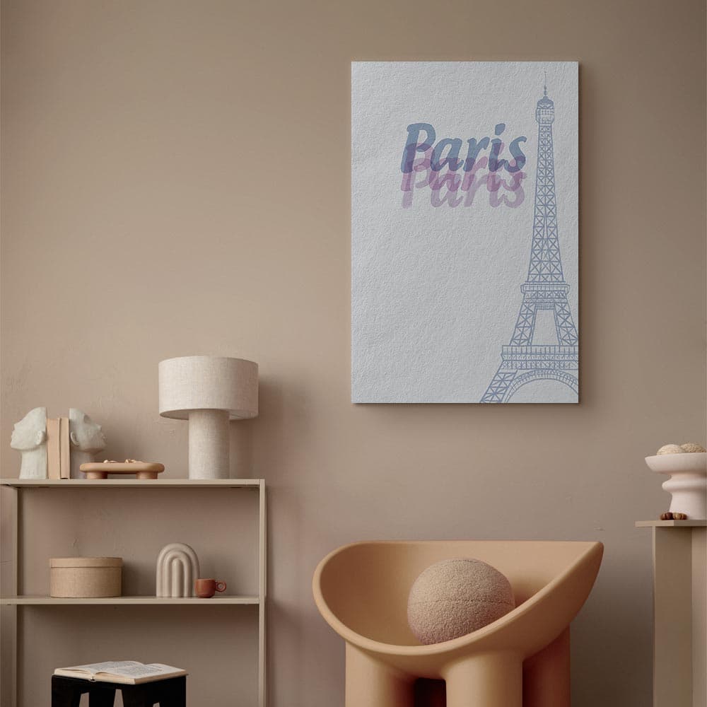 Картина на холсте Paryż w akwarelach 20×30 см, стандартный холст