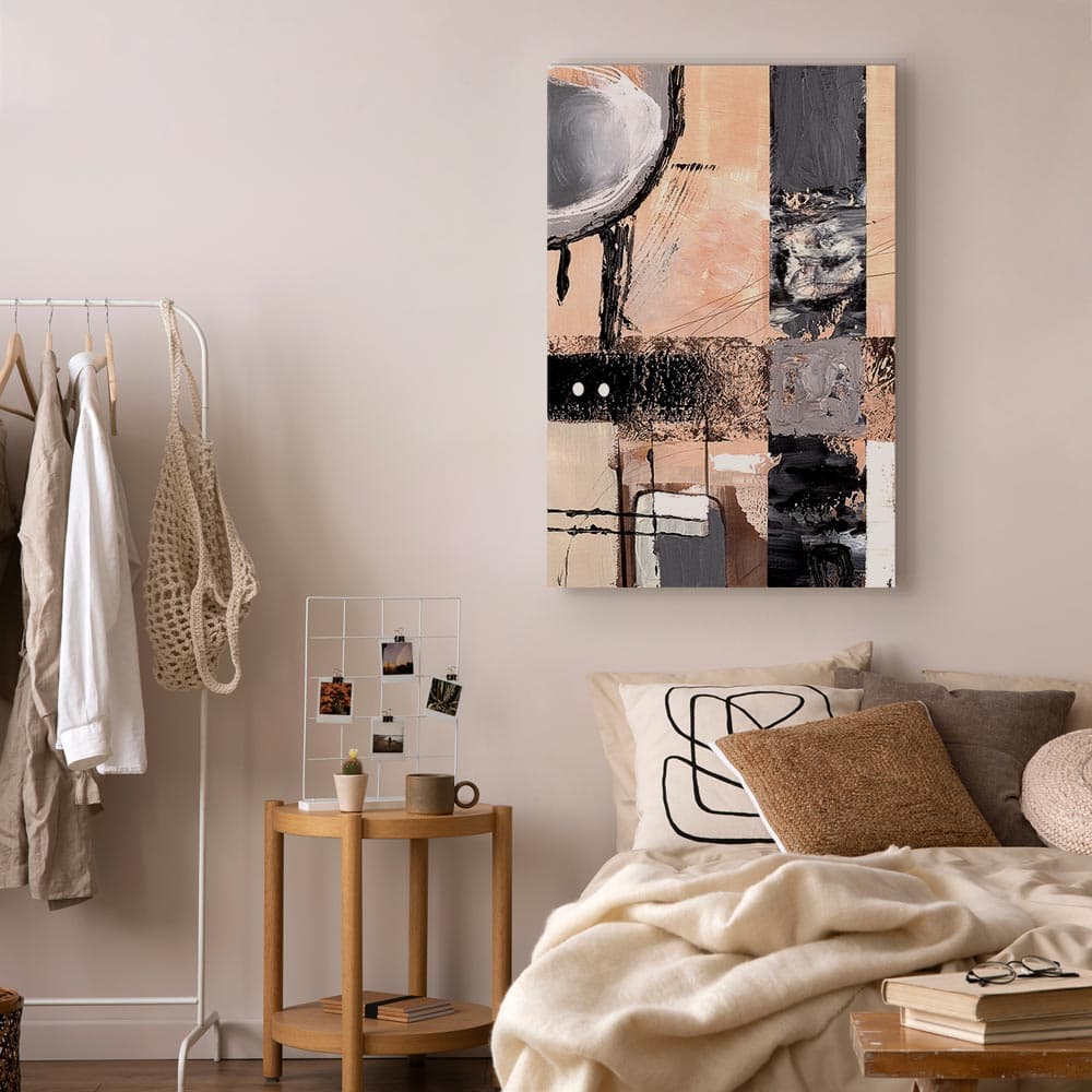 Leinwandbild Zaklęte wizje - artystyczne tło w abstrakcyjnej formie 40×60 cm, Standardleinwand
