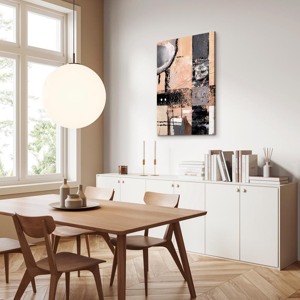 Leinwandbild Zaklęte wizje - artystyczne tło w abstrakcyjnej formie 40×60 cm, Standardleinwand