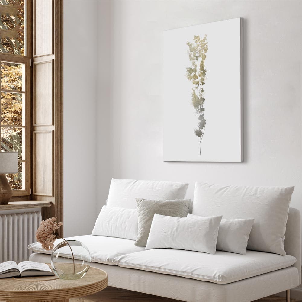 Leinwandbild Złota gałązka 20×30 cm, Standardleinwand
