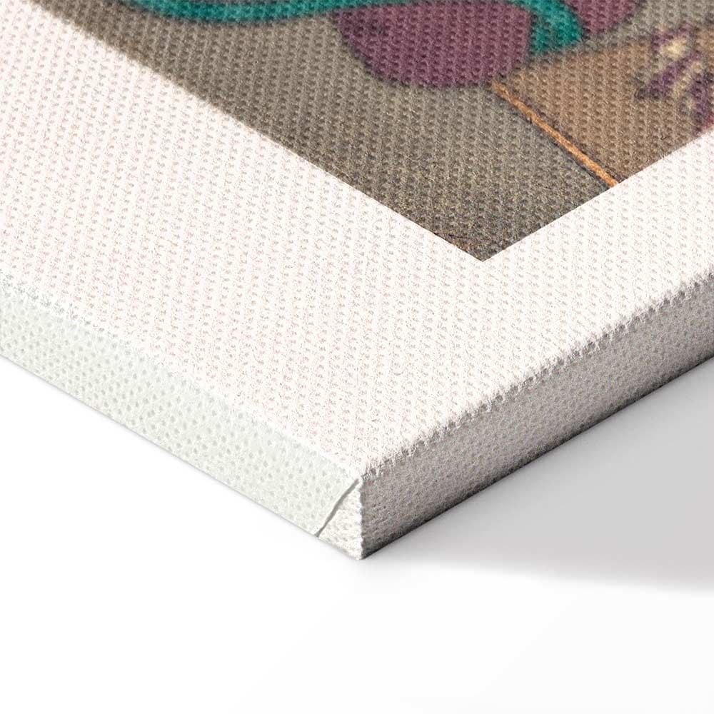 Leinwandbild Japoński drzeworyt 20×30 cm, Standardleinwand