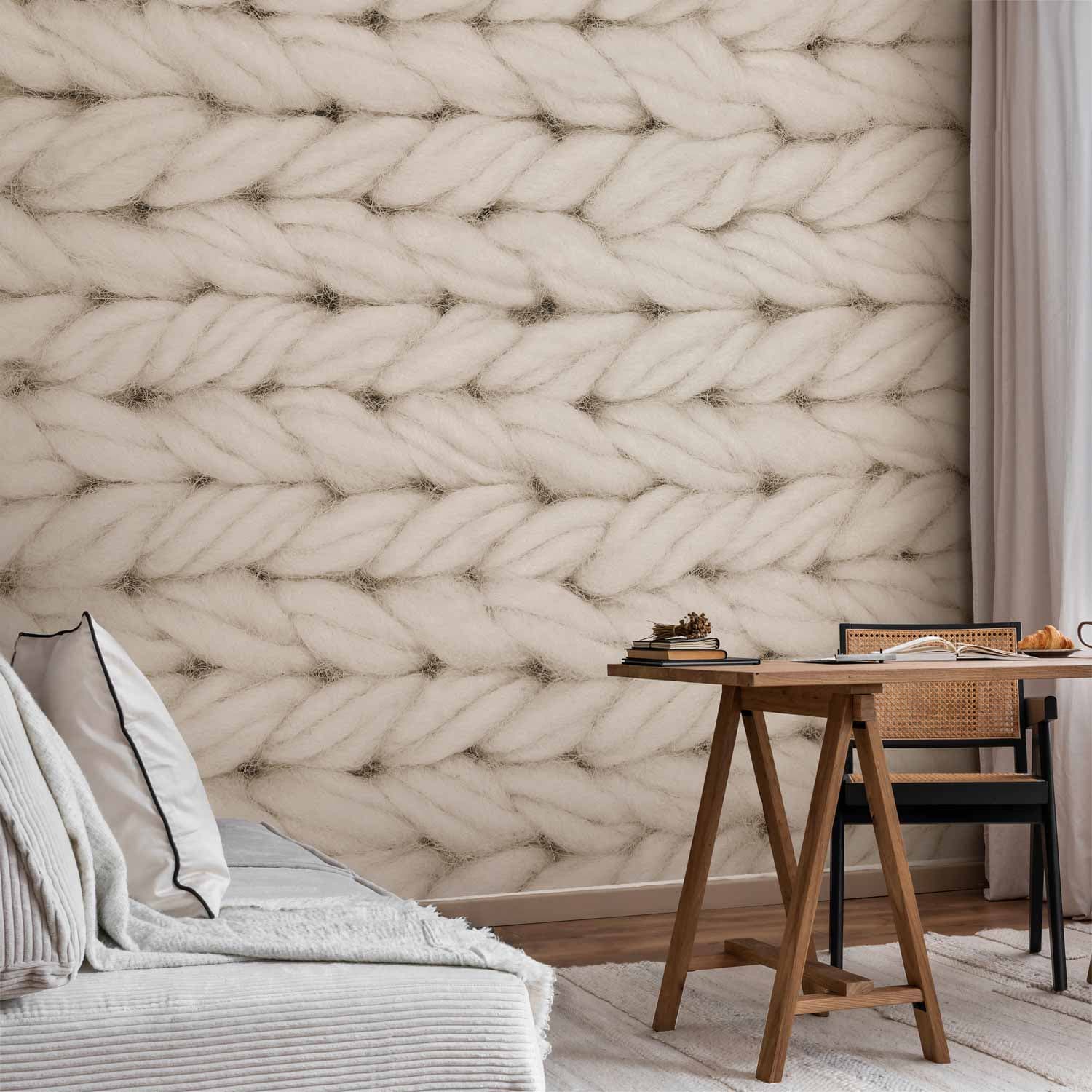 Wall mural Prawdziwa wełna - trzeci wariant 100×70 cm, standard non-woven