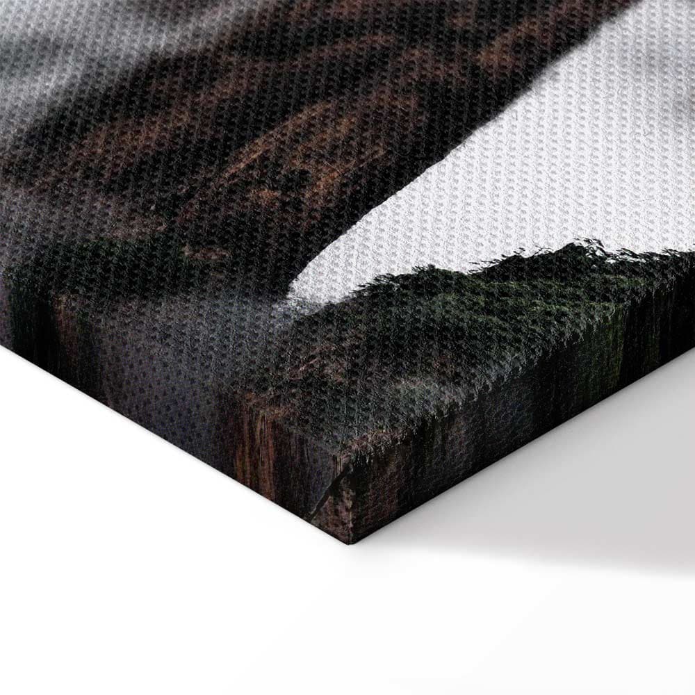 Leinwandbild Wysokie góry we mgle - krajobraz chmur między skałami 20×30 cm, Standardleinwand