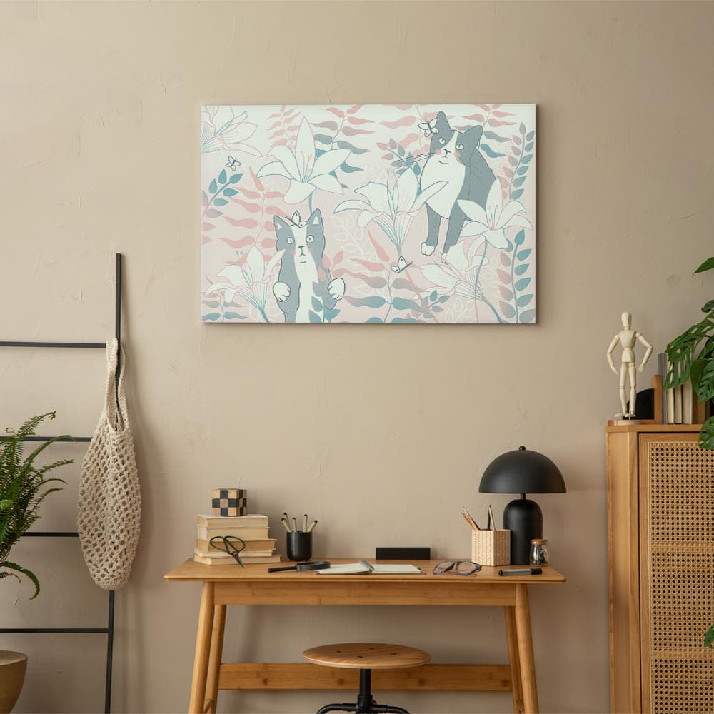Leinwandbild Kocie sprawy szeroki - drugi wariant 30×20 cm, Standardleinwand