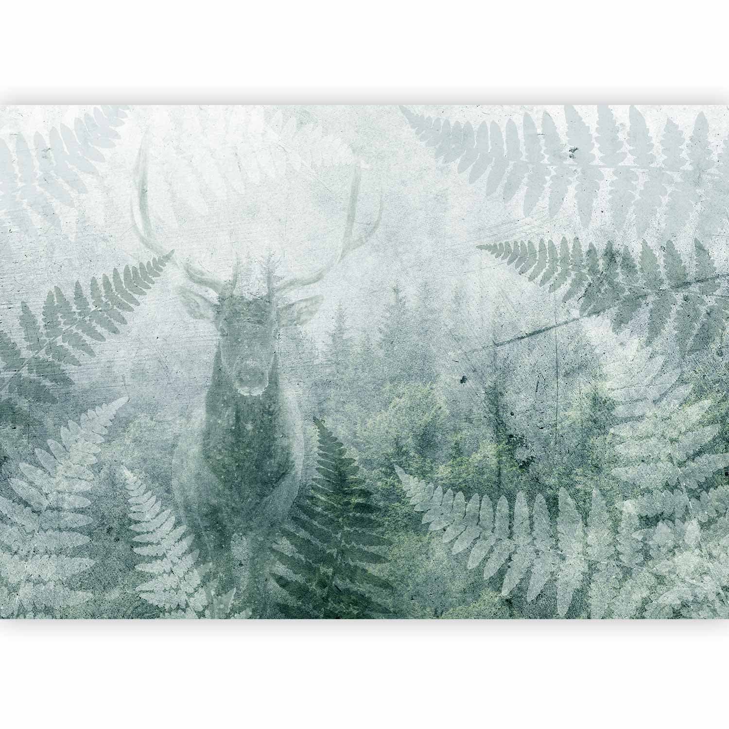 Fototapete Jeleń w paprociach - trzeci wariant 250×175 cm, wasserfestes Material