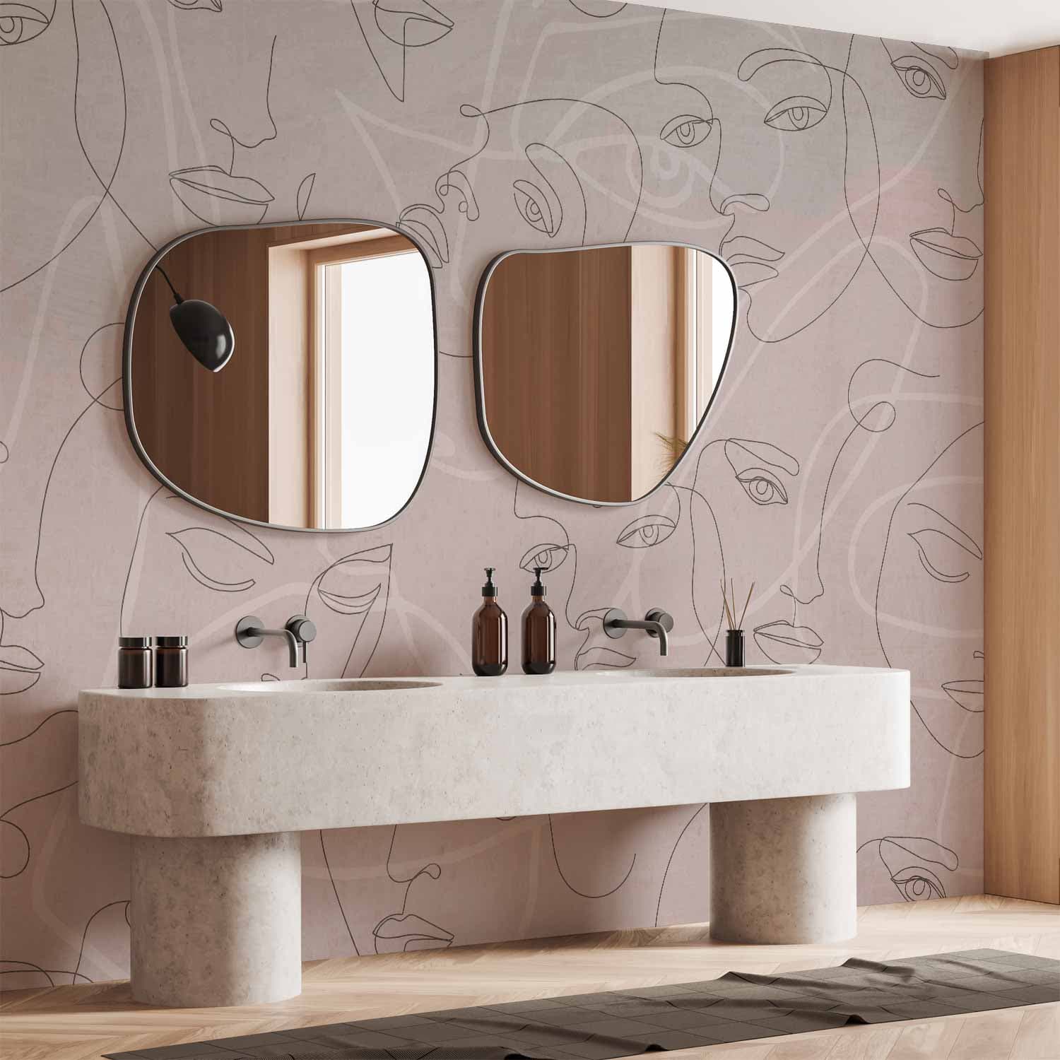Fototapeta Tysiące twarzy 250×175 cm, materiał wodoodporny
