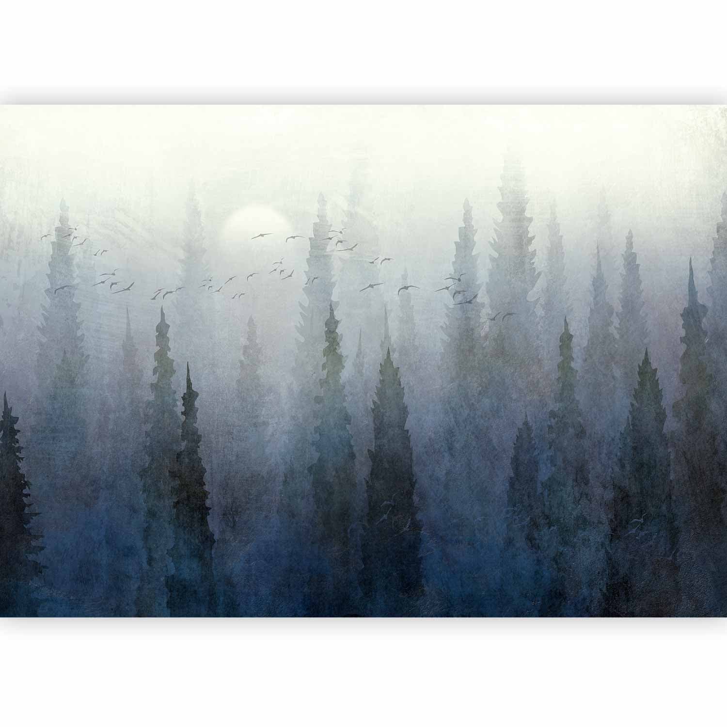Фотошпалери Przelot nad lasem - drugi wariant 100×70 см, вологостійкий матеріал