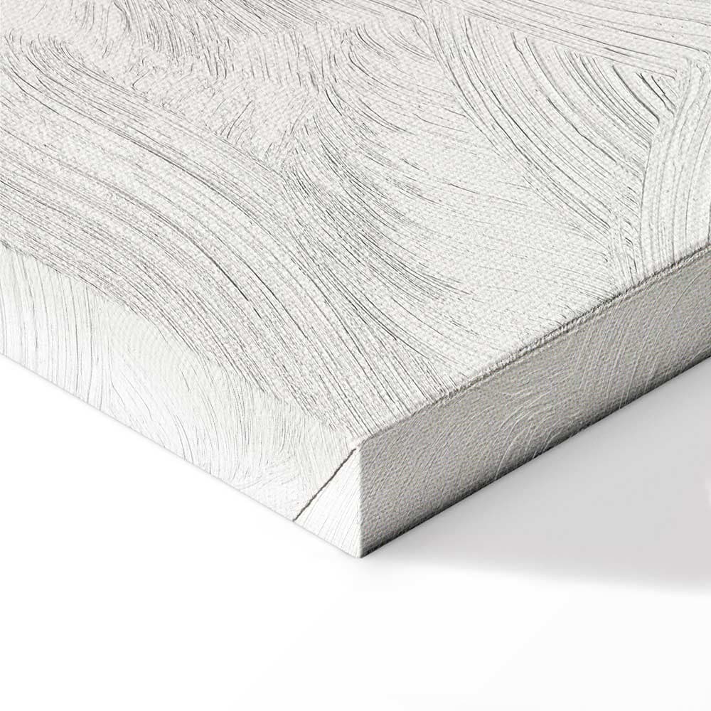 Obraz na płótnie Wieża Eiffla i wstęgi kolorów 20×30 cm, płótno standard