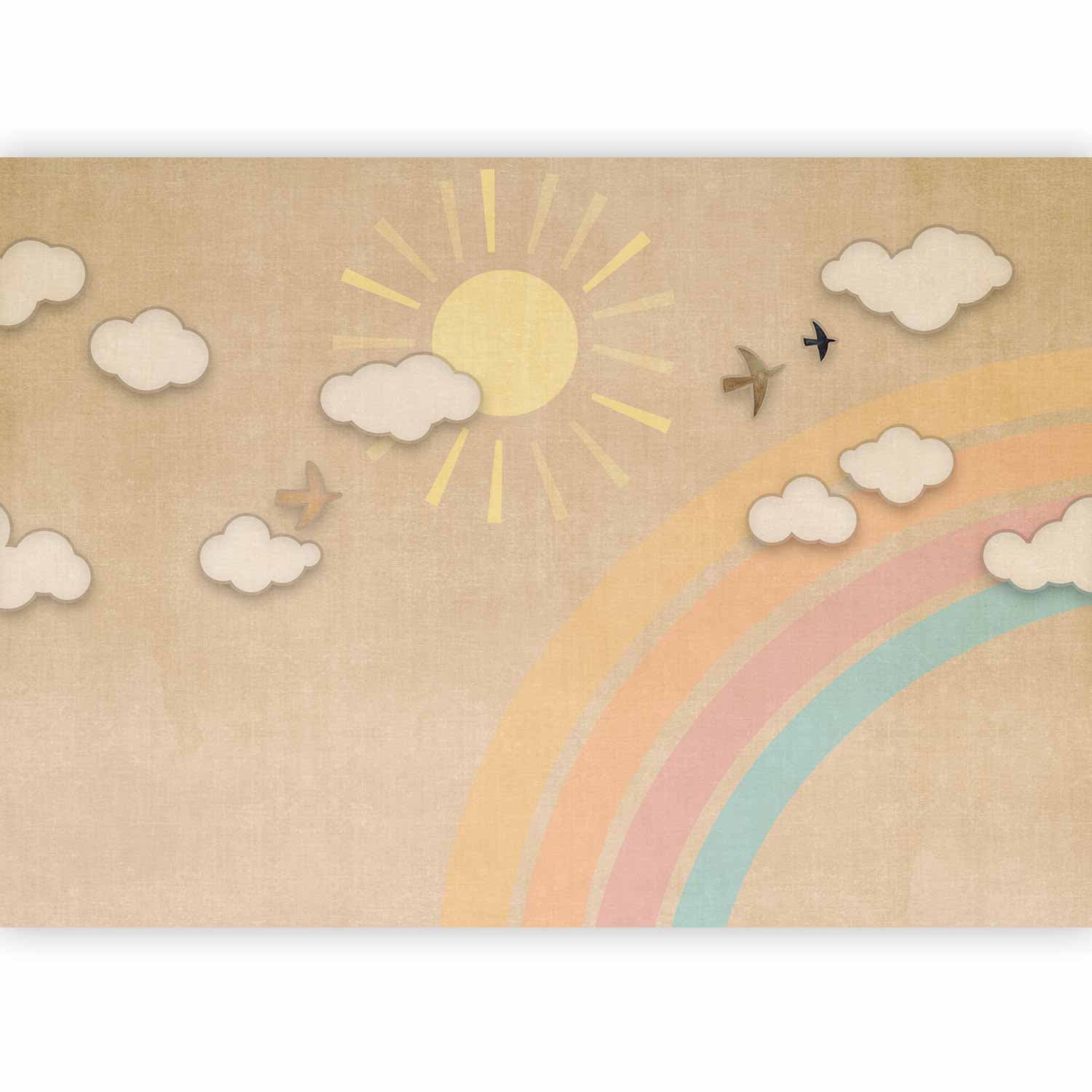 Wall mural Tęczowy dzień 100×70 cm, waterproof material