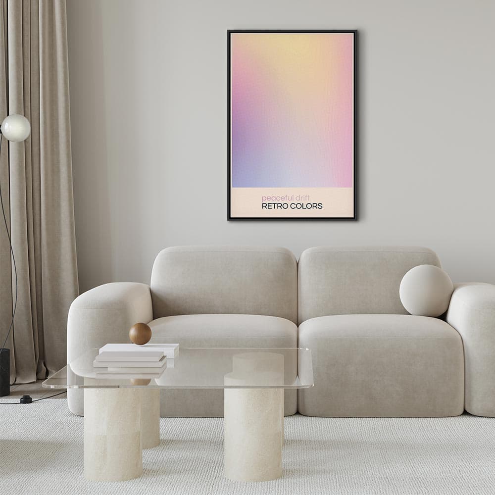 Картина на холсте Peaceful Drift - Delikatne pastelowe odcienie tworzące harmonijną całość 60×90 см, стандартный холст