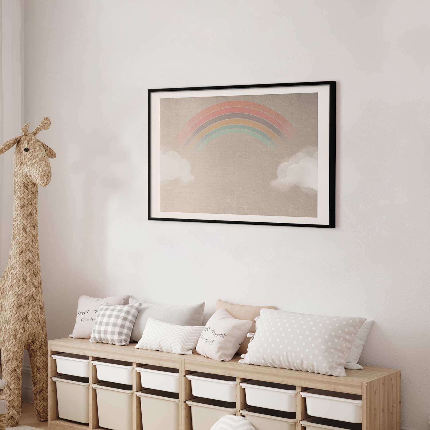 Plakat Tęcza w deszczu 30×21 cm