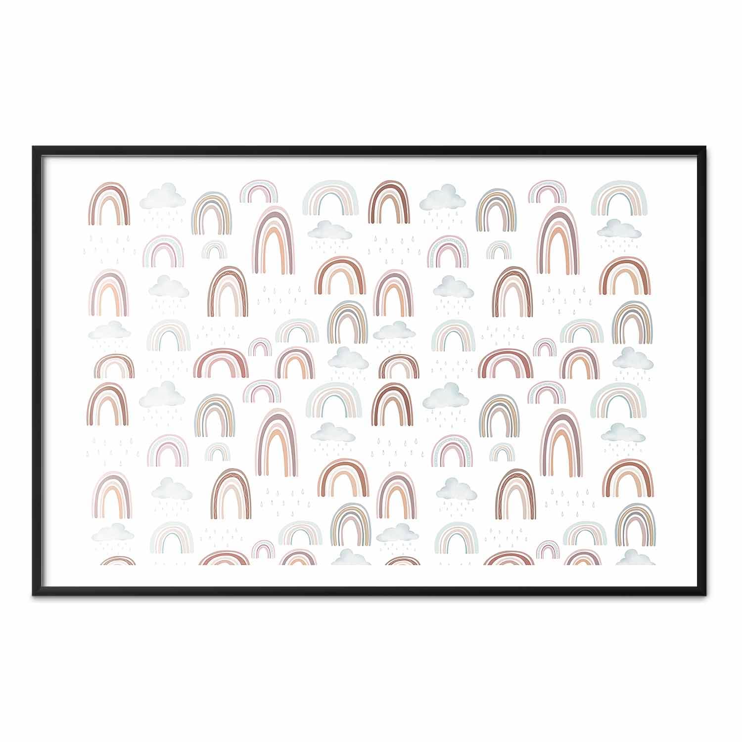 Plakat Tęcza po deszczu 30×21 cm
