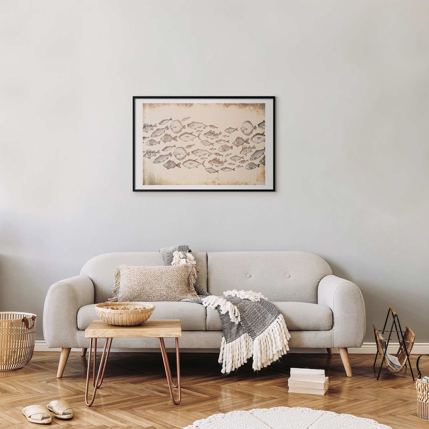 Plakat Subtelne rybki 60×40 cm