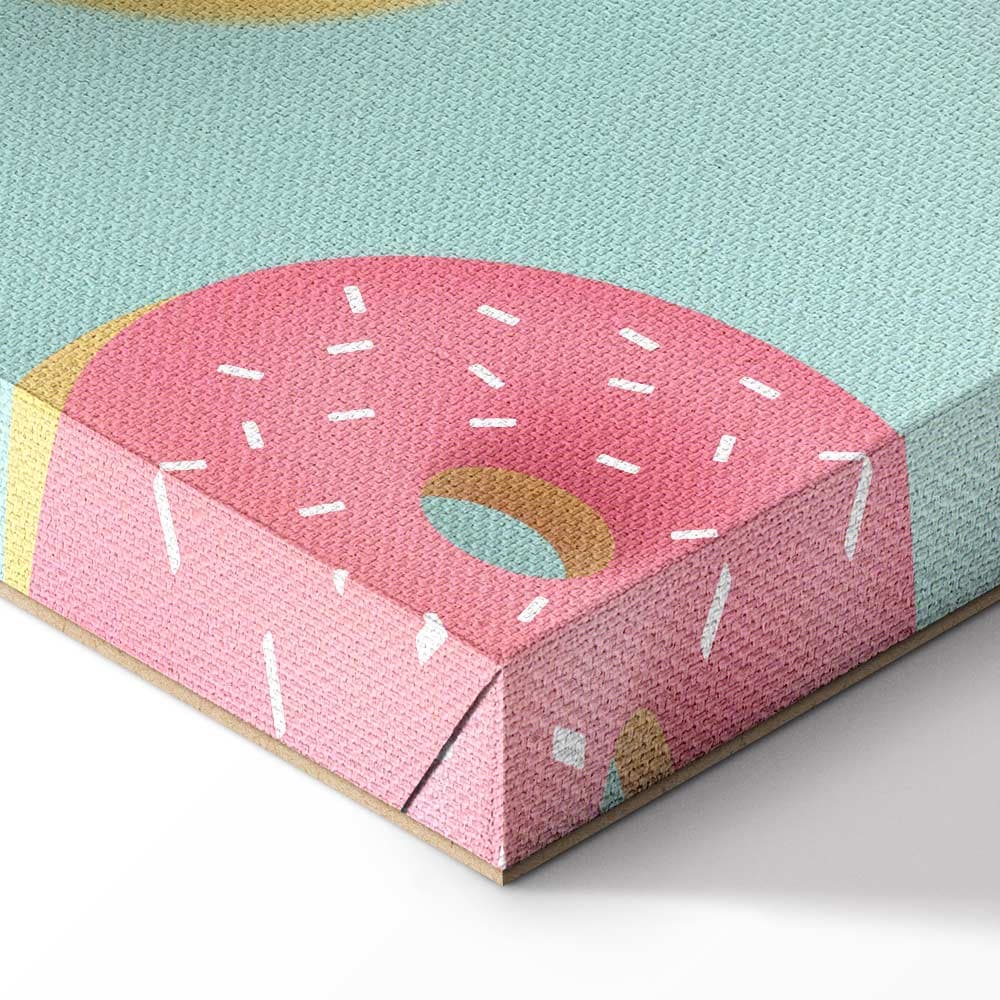 Картина на полотні Pastelowe donuty 20×30 см, стандартне полотно