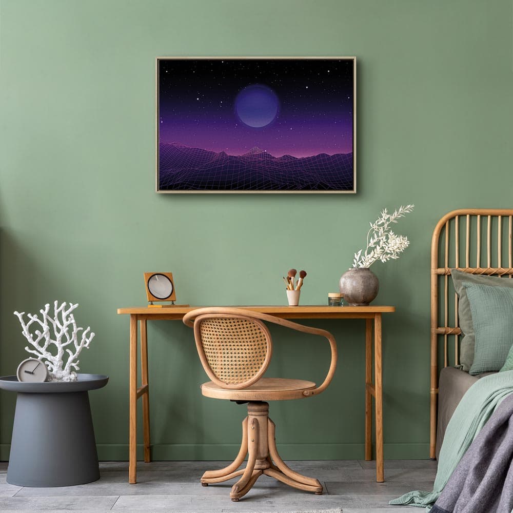 Картина на холсте Pejzaż futurystyczny 2 szeroki 90×60 см, стандартный холст