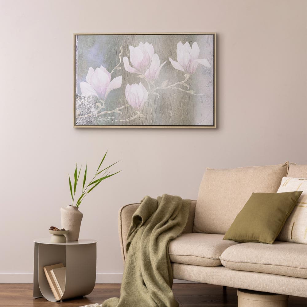 Картина на полотні Białe magnolie szeroki 90×60 см, стандартне полотно
