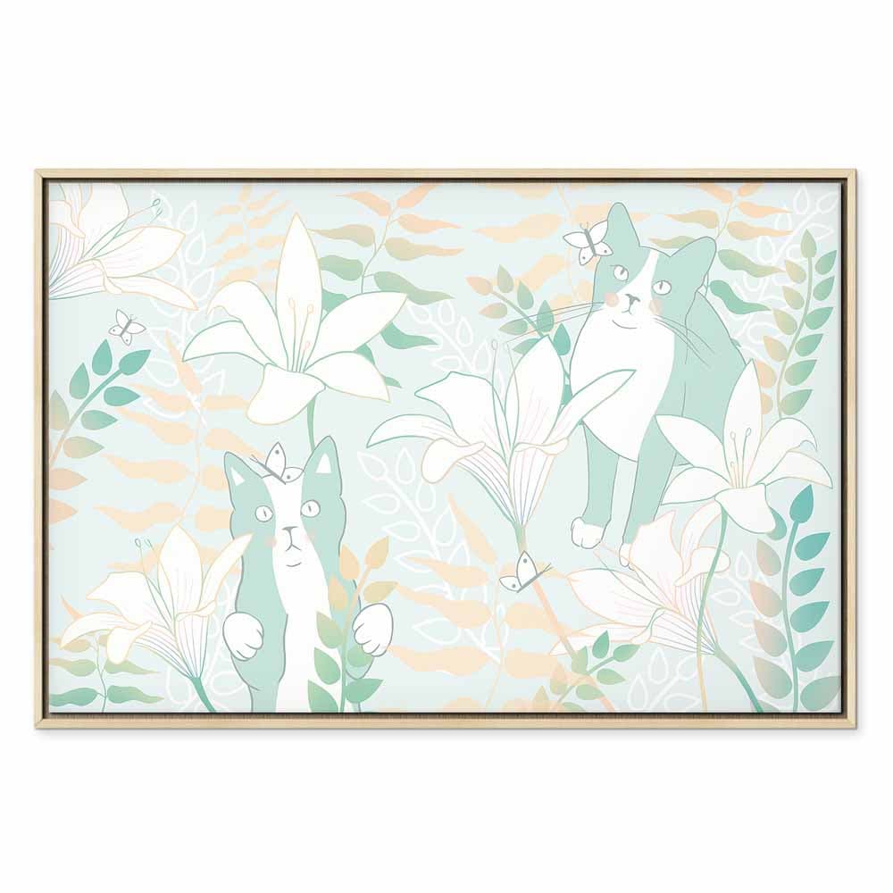 Leinwandbild Kocie sprawy szeroki - trzeci wariant 120×80 cm, Standardleinwand