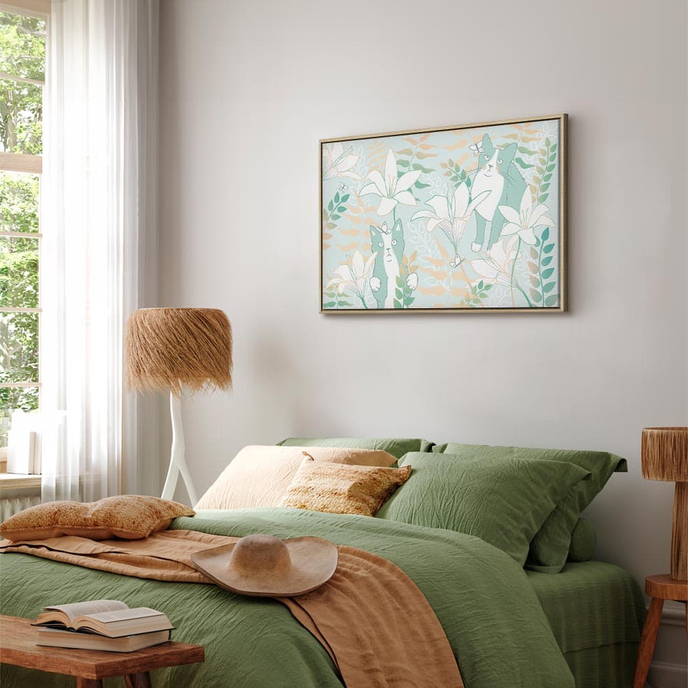 Leinwandbild Kocie sprawy szeroki - trzeci wariant 120×80 cm, Standardleinwand