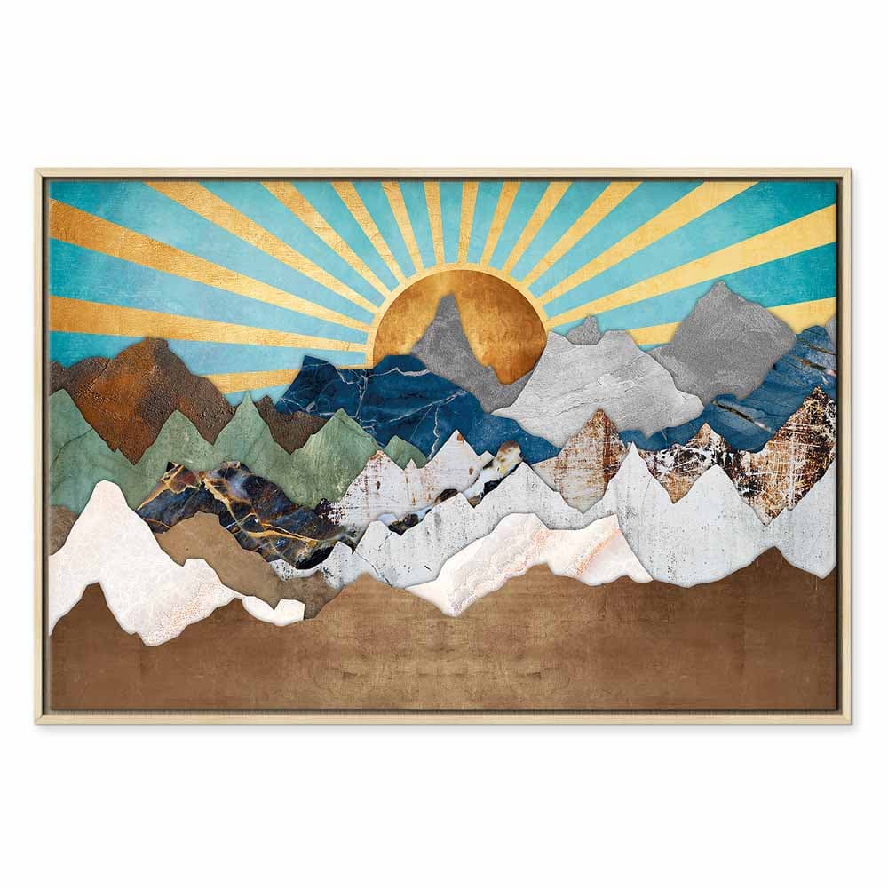 Leinwandbild Poranek w górach szeroki 120×80 cm, Standardleinwand