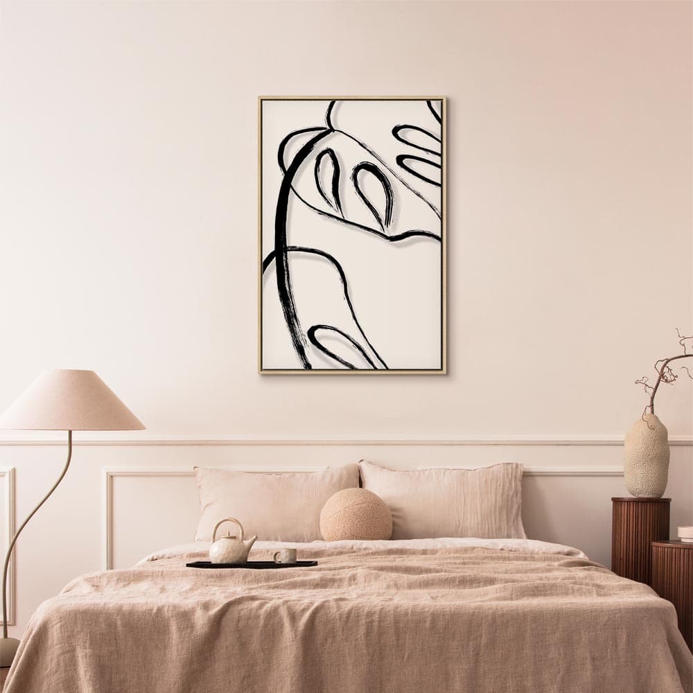 Картина на полотні Biała monstera 80×120 см, стандартне полотно