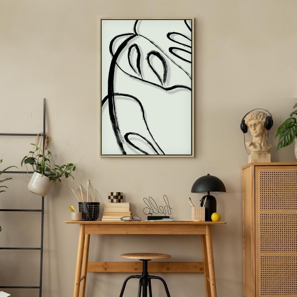 Картина на полотні Biała monstera 80×120 см, стандартне полотно