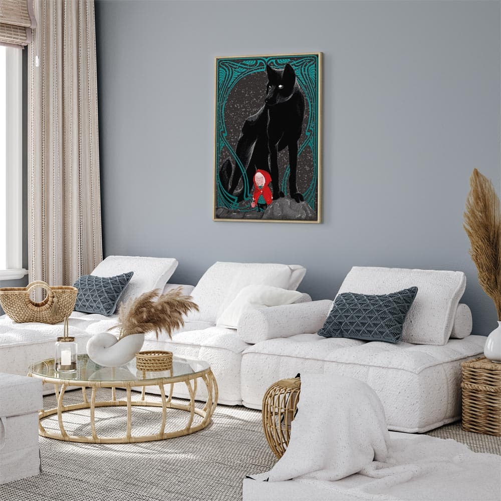 Canvas print Czerwony kapturek 40×60 cm, standard canvas
